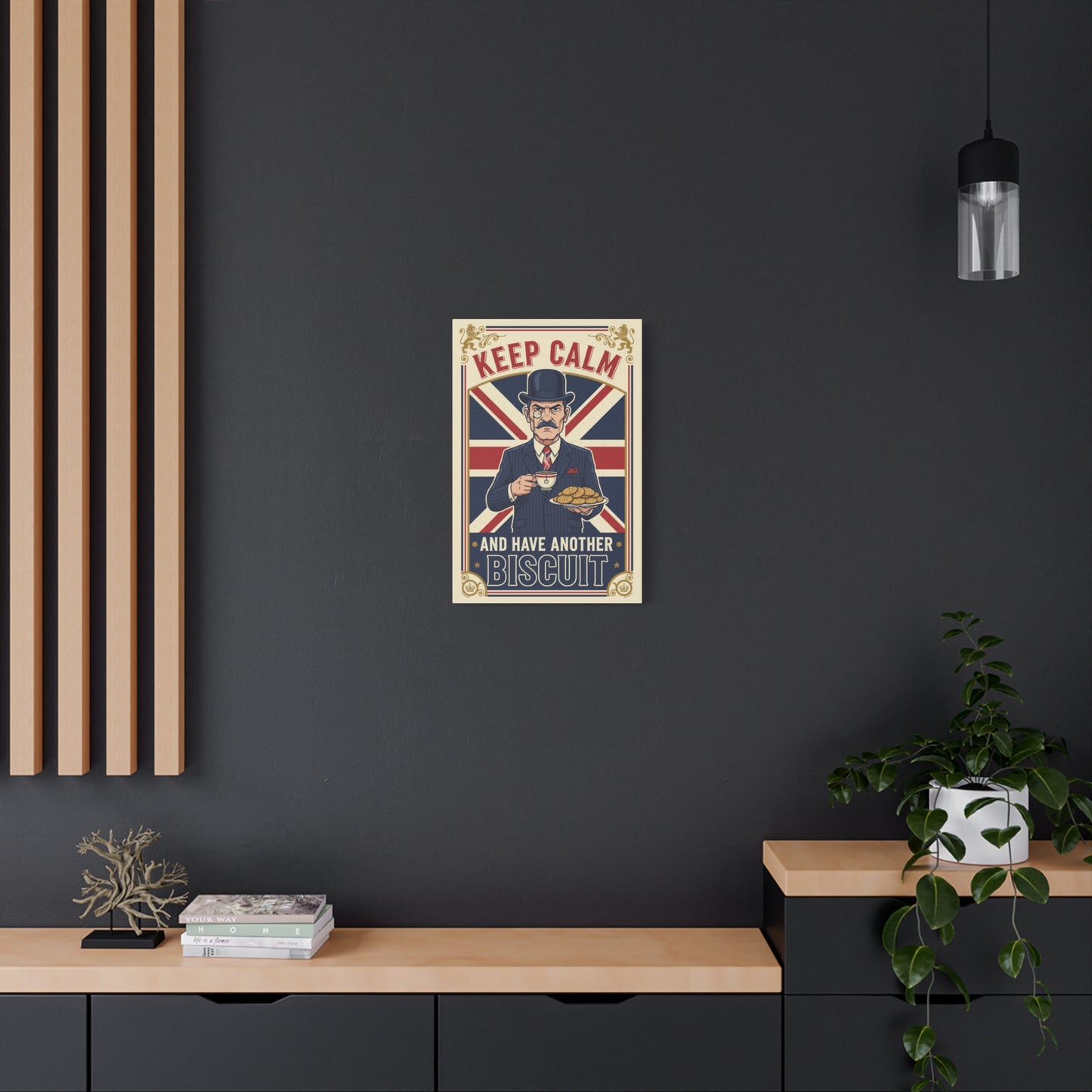 Keep Calm and Have Another Biscuit Canvas Wall Art
