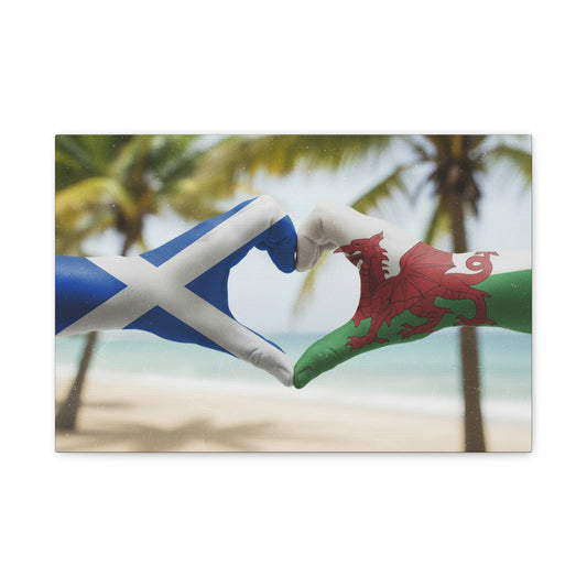 Scotland & Wales — Heritage Heart Canvas