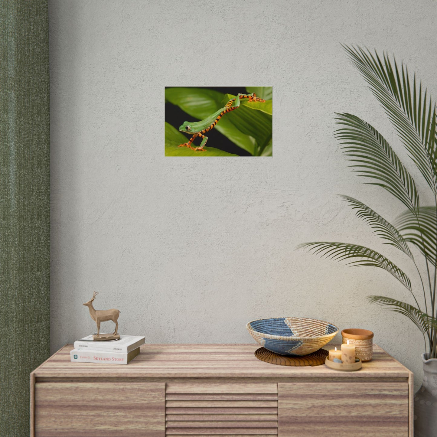 Tropical Tree Frog Poster — Vibrant Rainforest Wildlife Wall Art