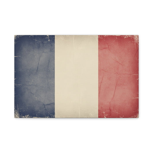 French Flag — Vintage Canvas