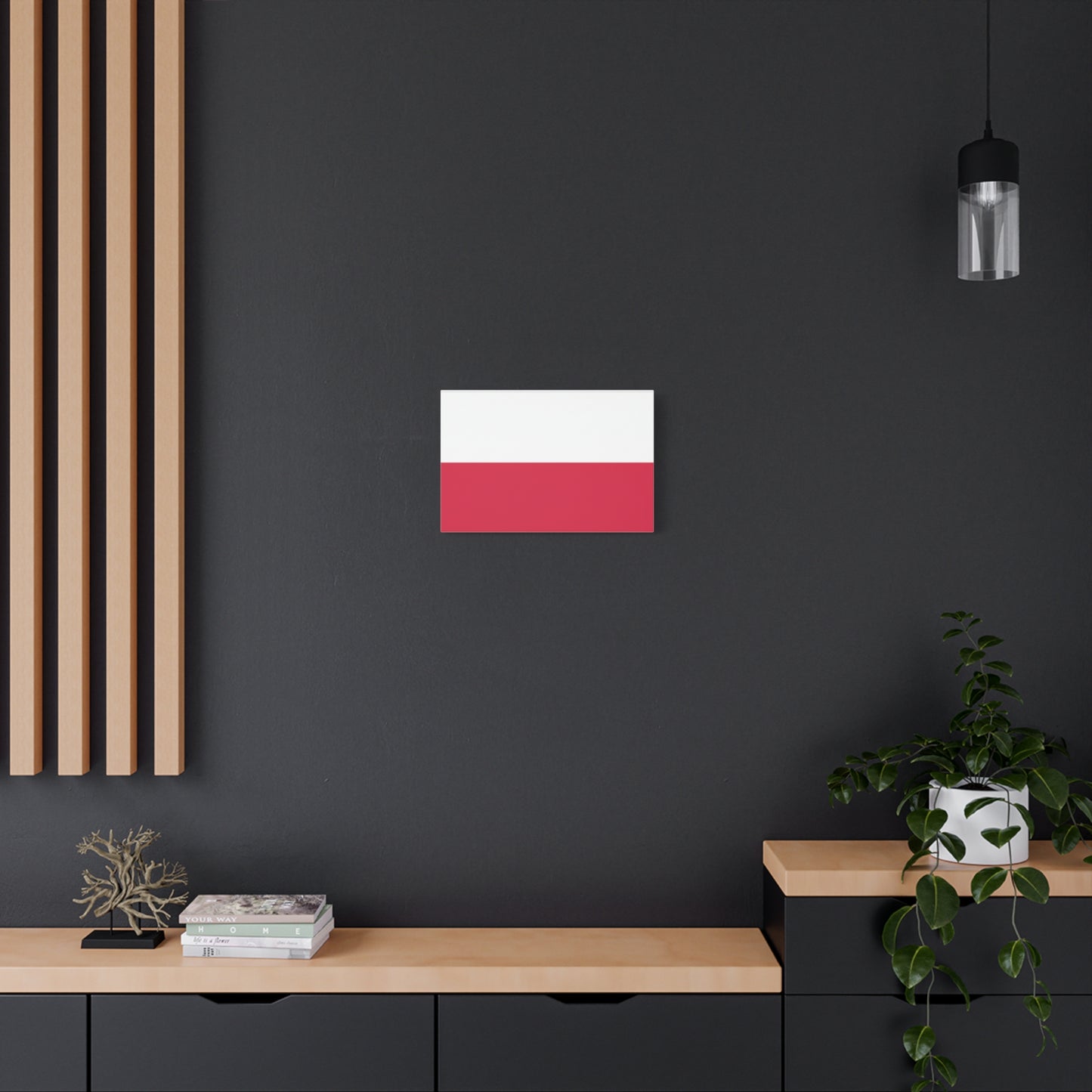 Polish Flag Matte Canvas Print — Stretched 1.25" Wall Art
