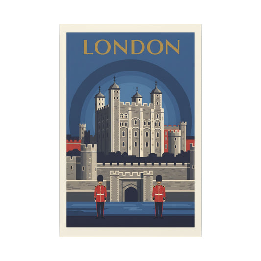 Tower of London — Vintage London Travel Canvas