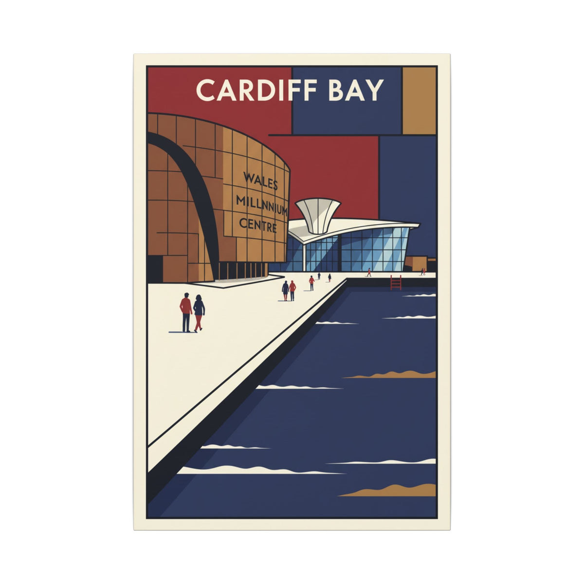 Cardiff Bay Wales Millennium Centre wall art representing the Cardiff Wall Art collection
