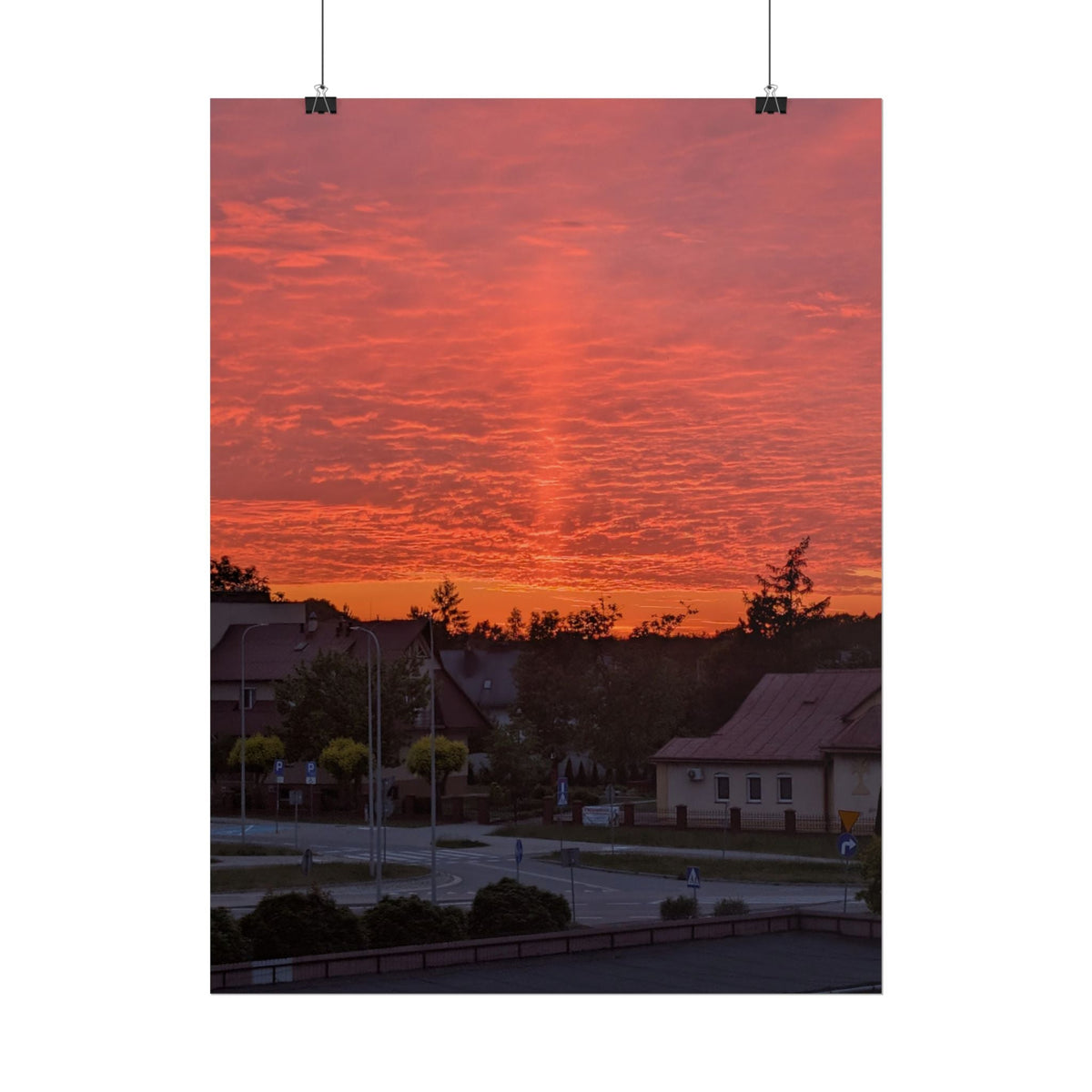 Polish spring sunset wall art representing the Polish Wall Art collection