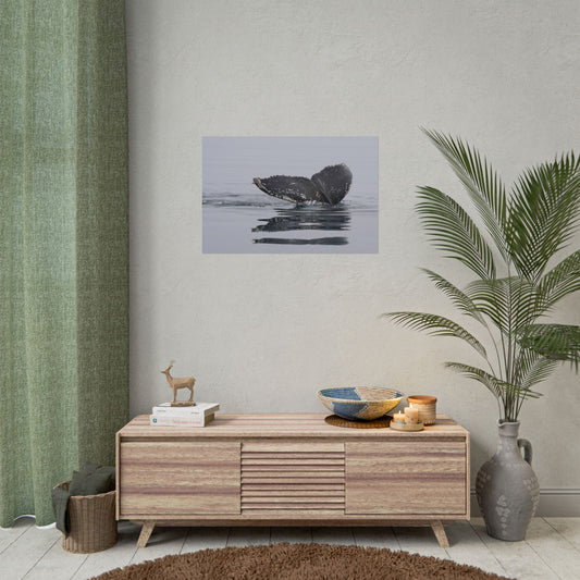 Whale Tail — Ocean Photography Poster