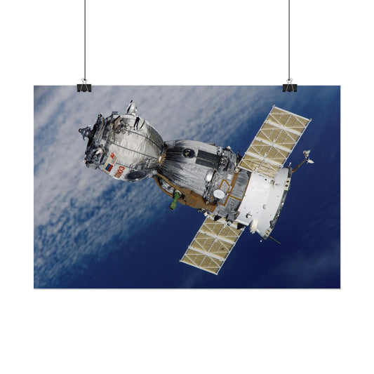 Spacecraft Poster — Astronautics Satellite Wall Art (Rolled Poster)