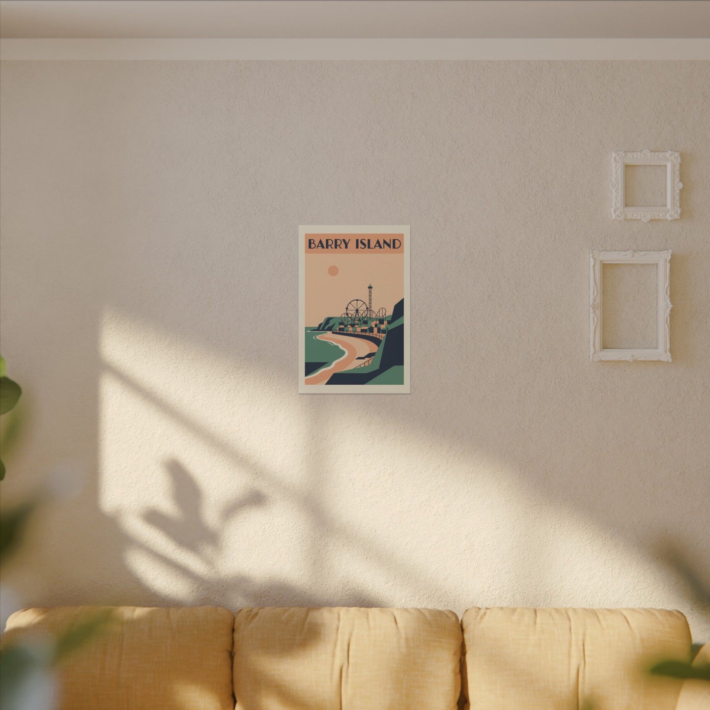 Barry Island Vintage Travel Poster Canvas