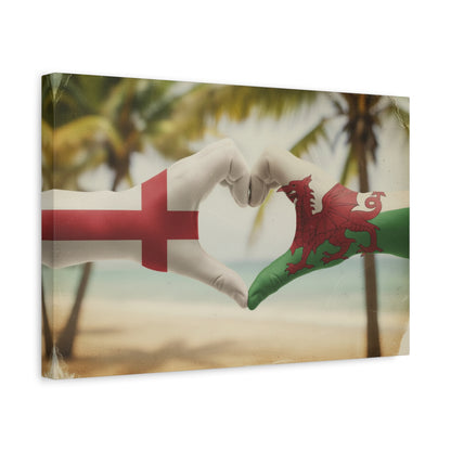 England & Wales — Heritage Heart Canvas
