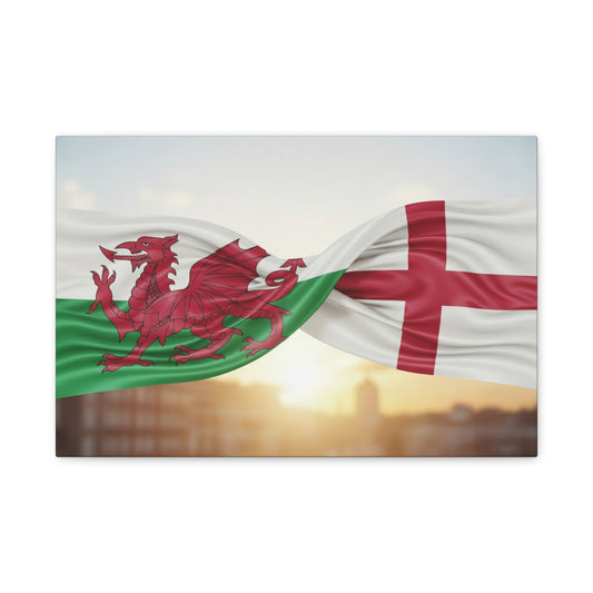 Wales & England — Dual Heritage Canvas