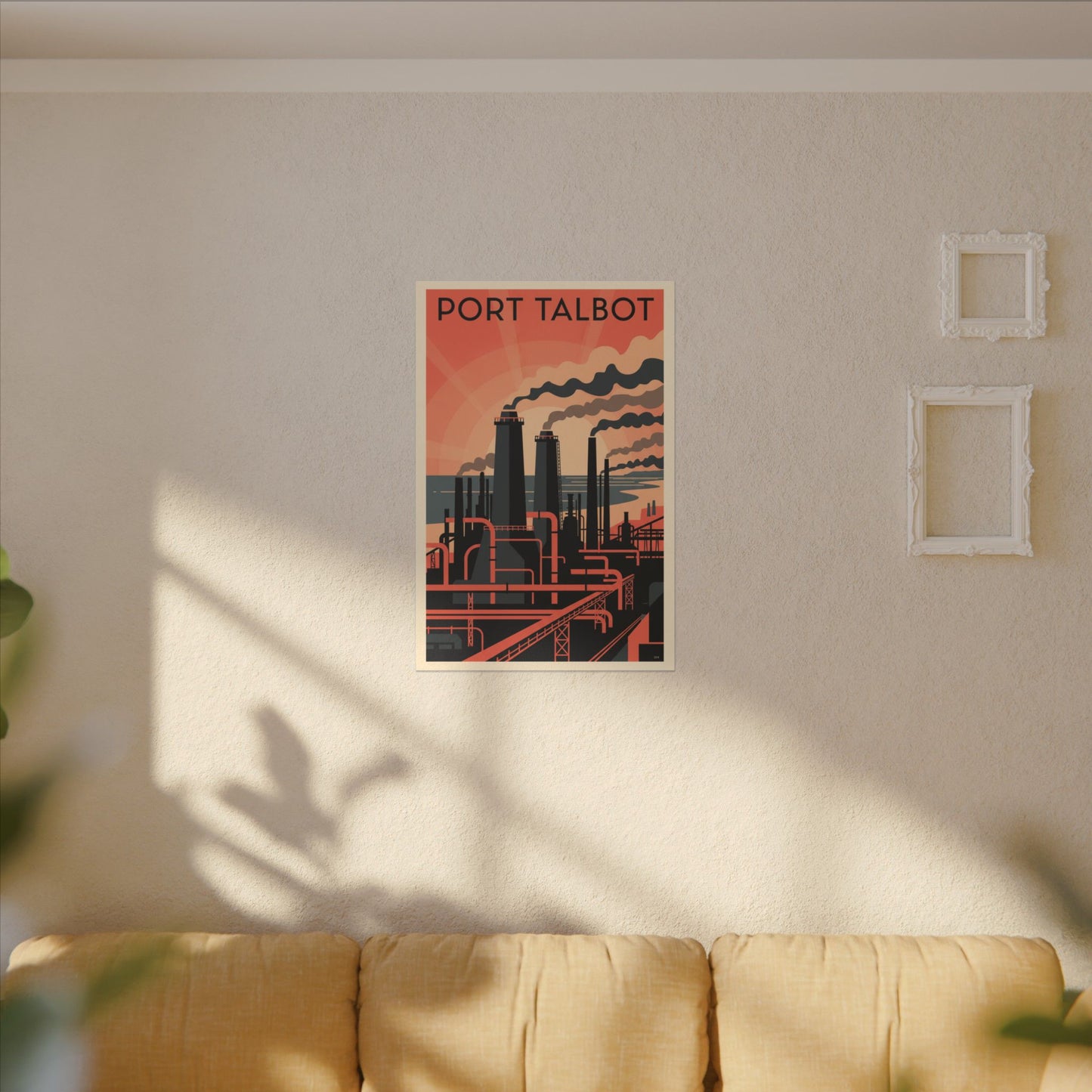 Port Talbot Industrial Poster Canvas