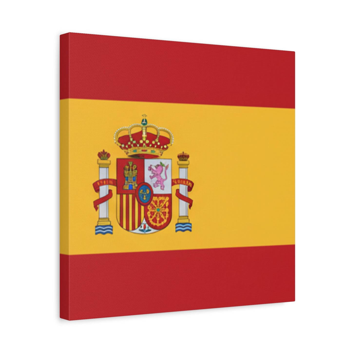 Spanish Flag Matte Canvas Print — Stretched Wall Art (1.25")