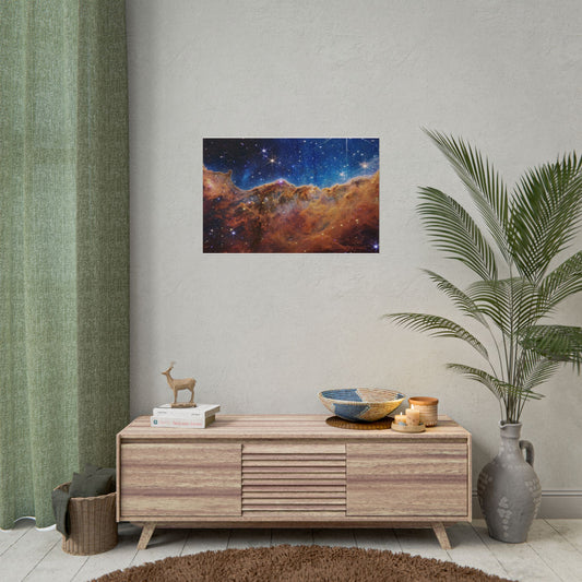 Cosmic Mountain Nebula — Space Poster