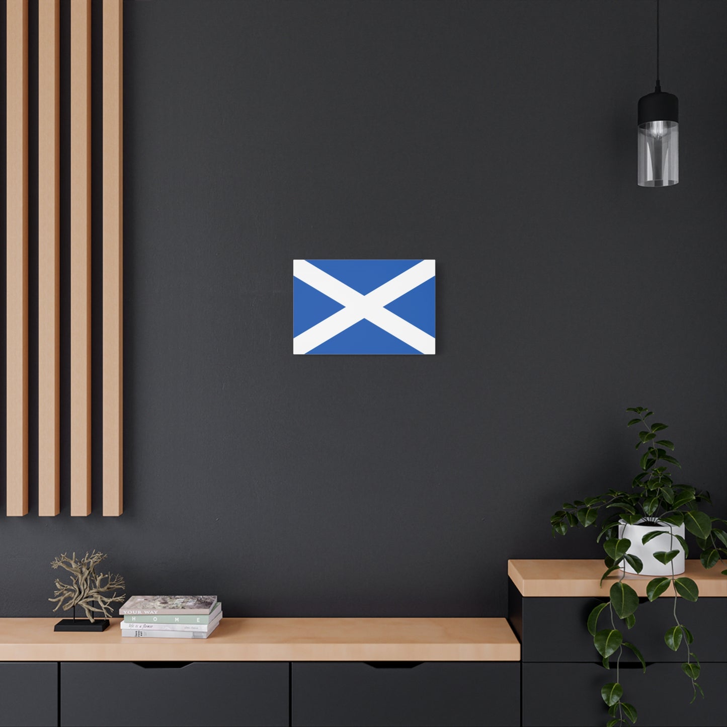 Scotland Flag Matte Stretched Canvas (1.25")