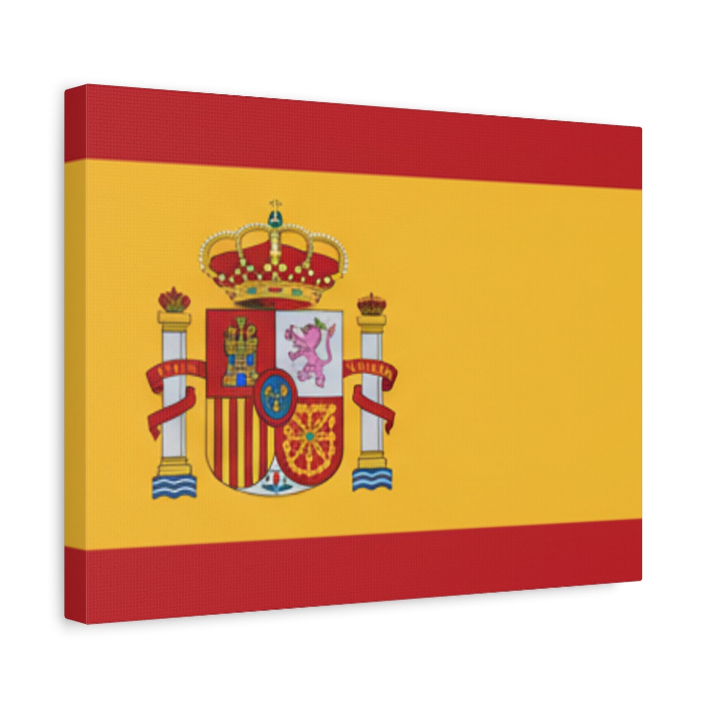 Spanish Flag Matte Canvas Print — Stretched Wall Art (1.25")