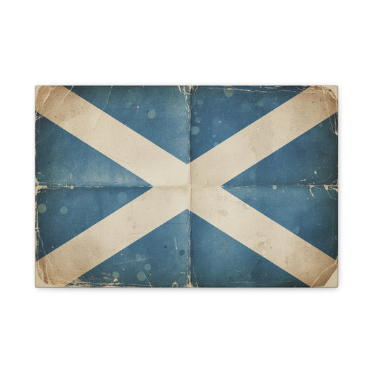 Scottish Saltire — Vintage Canvas