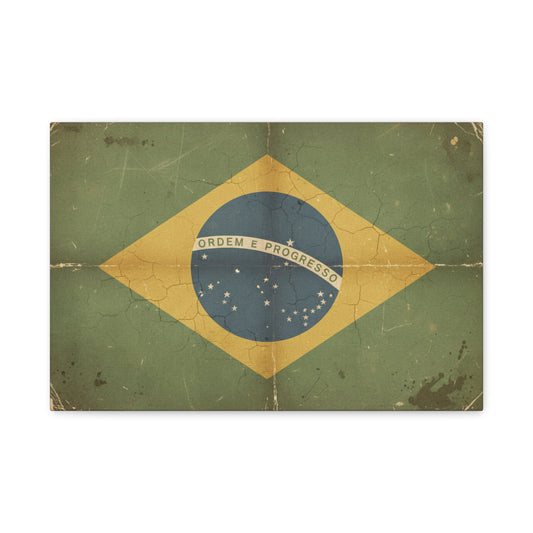 Brazilian Flag — Vintage Canvas