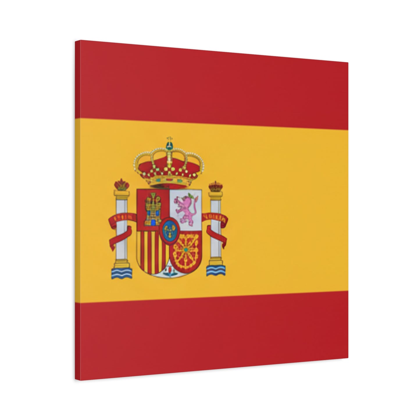 Spanish Flag Matte Canvas Print — Stretched Wall Art (1.25")