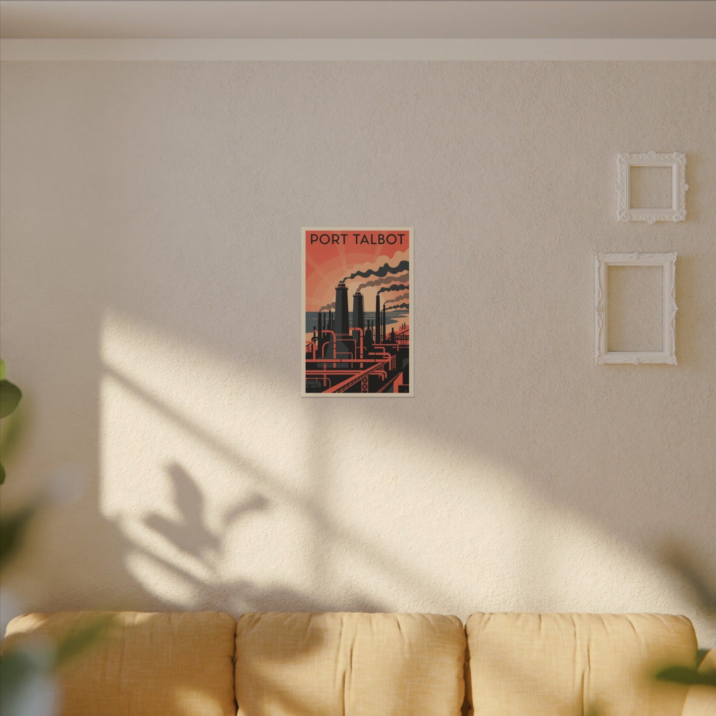 Port Talbot Industrial Poster Canvas