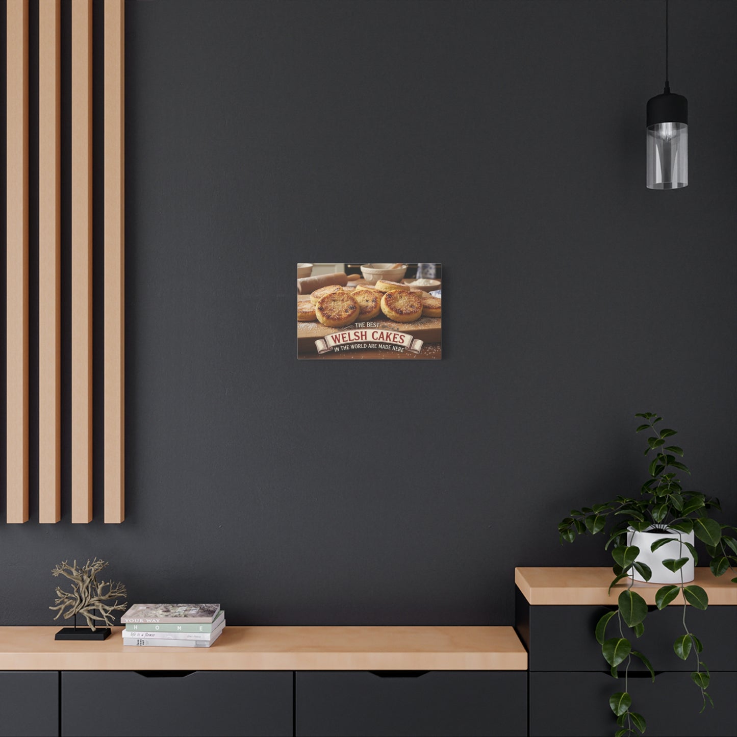 Welsh Cakes Canvas Wall Art — "The Best Welsh Cakes in the World Are Made Here" Kitchen Decor