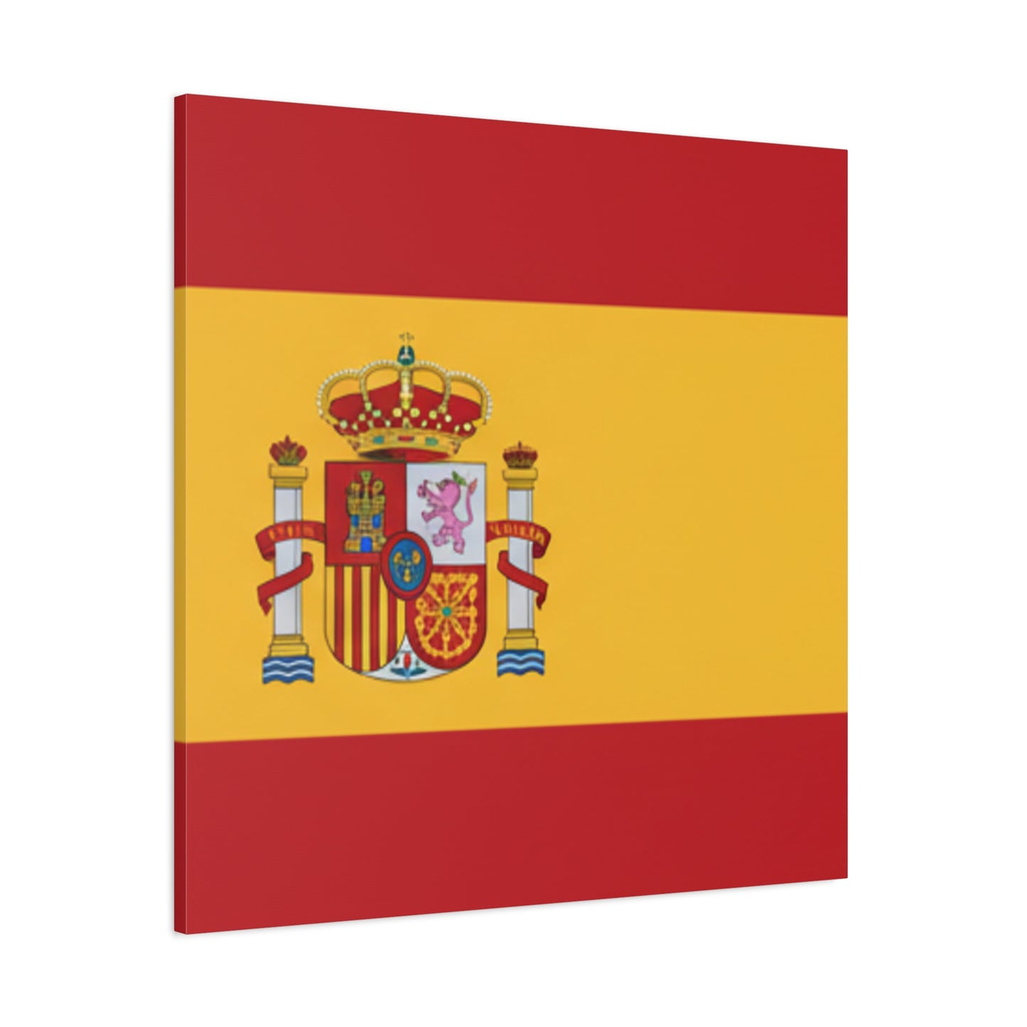 Spanish Flag Matte Canvas Print — Stretched Wall Art (1.25")