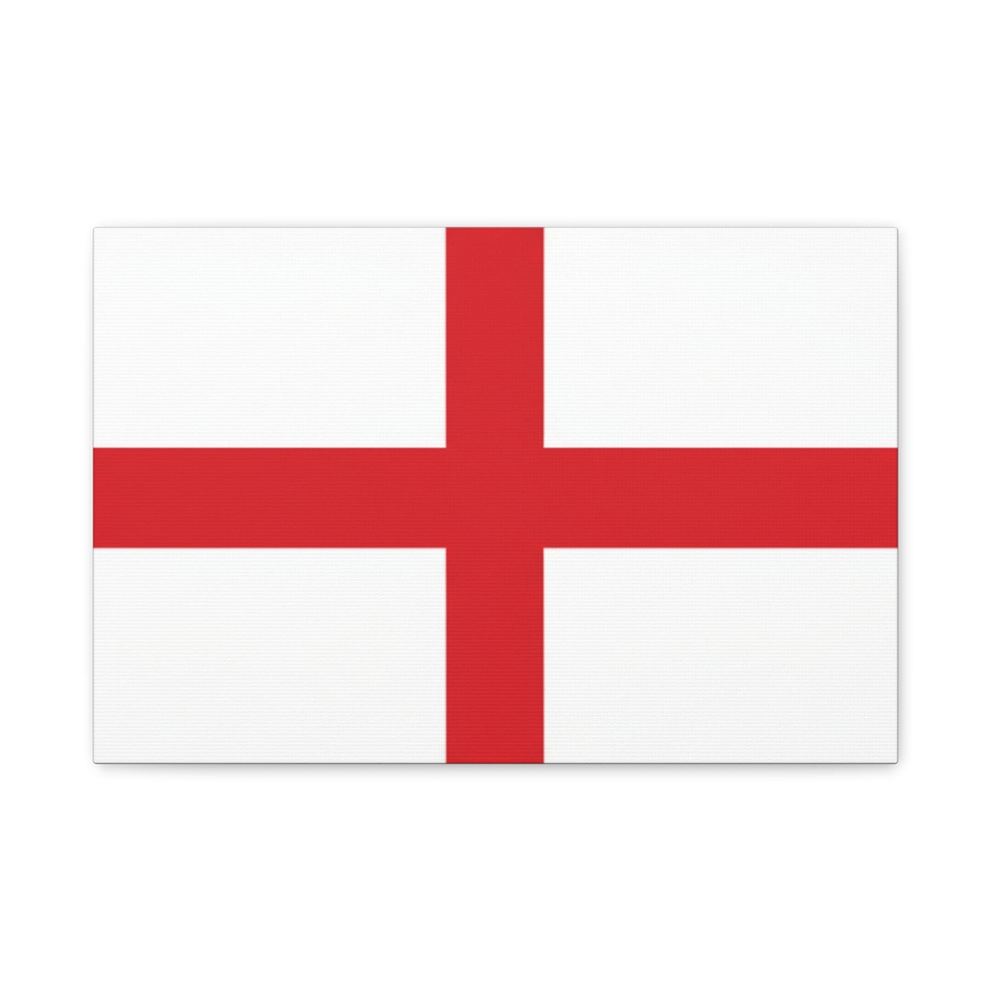 English Flag St. George's Cross Canvas Print — England Flag Matte Stretched Wall Art