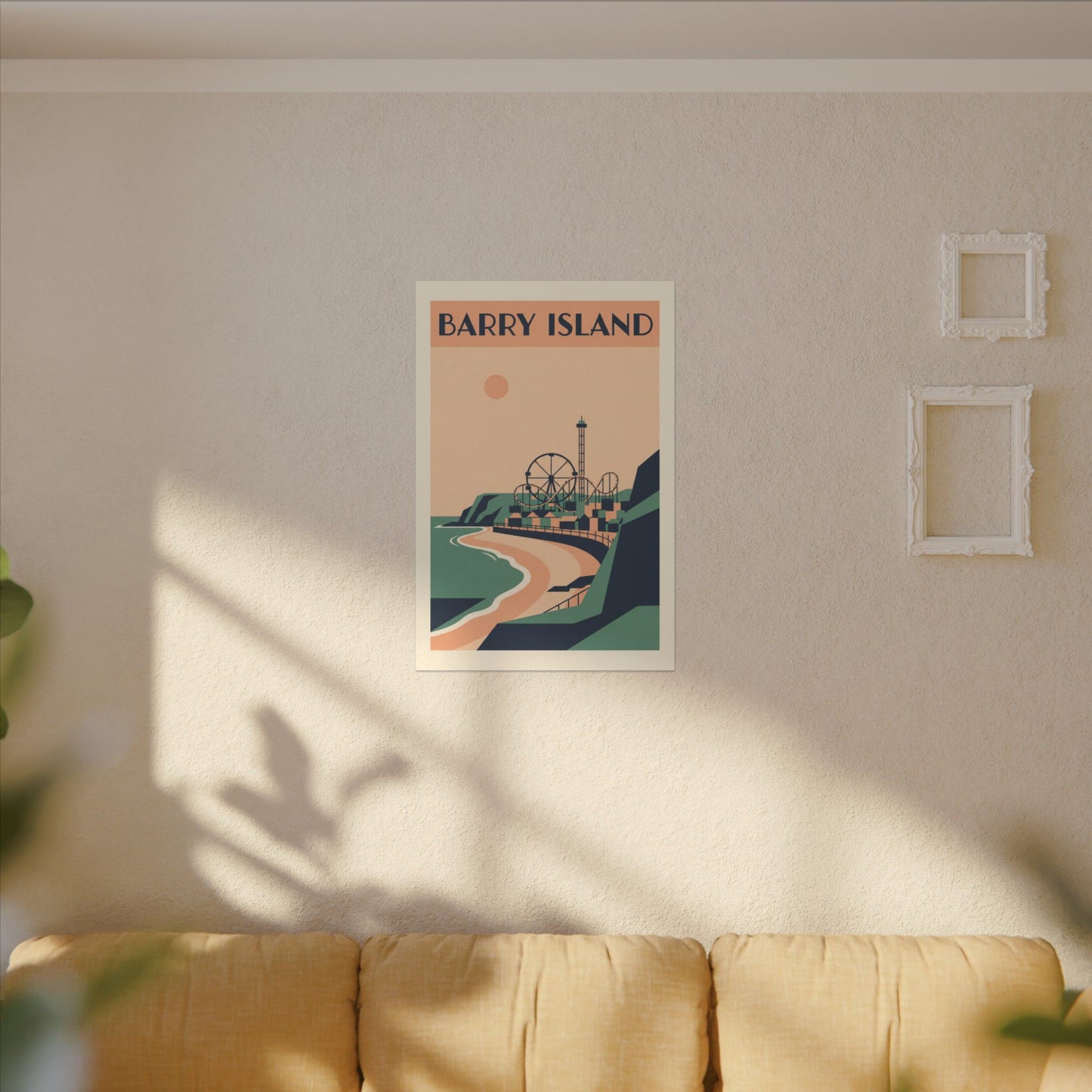 Barry Island Vintage Travel Poster Canvas