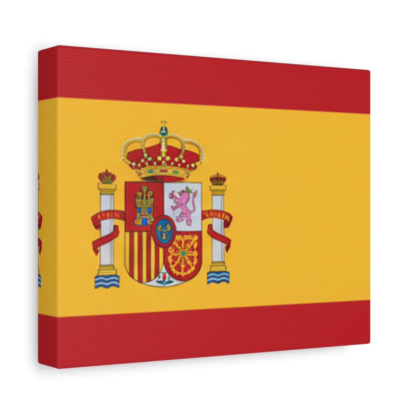 Spanish Flag Matte Canvas Print — Stretched Wall Art (1.25")