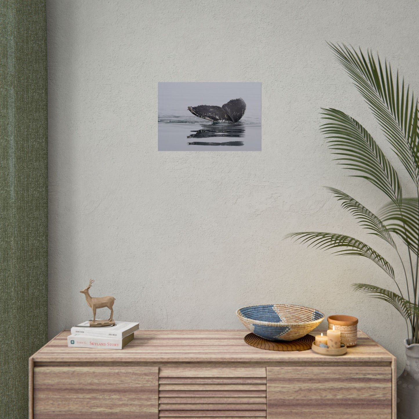 Whale Tail Photography Poster — Serene Humpback Ocean Wall Art
