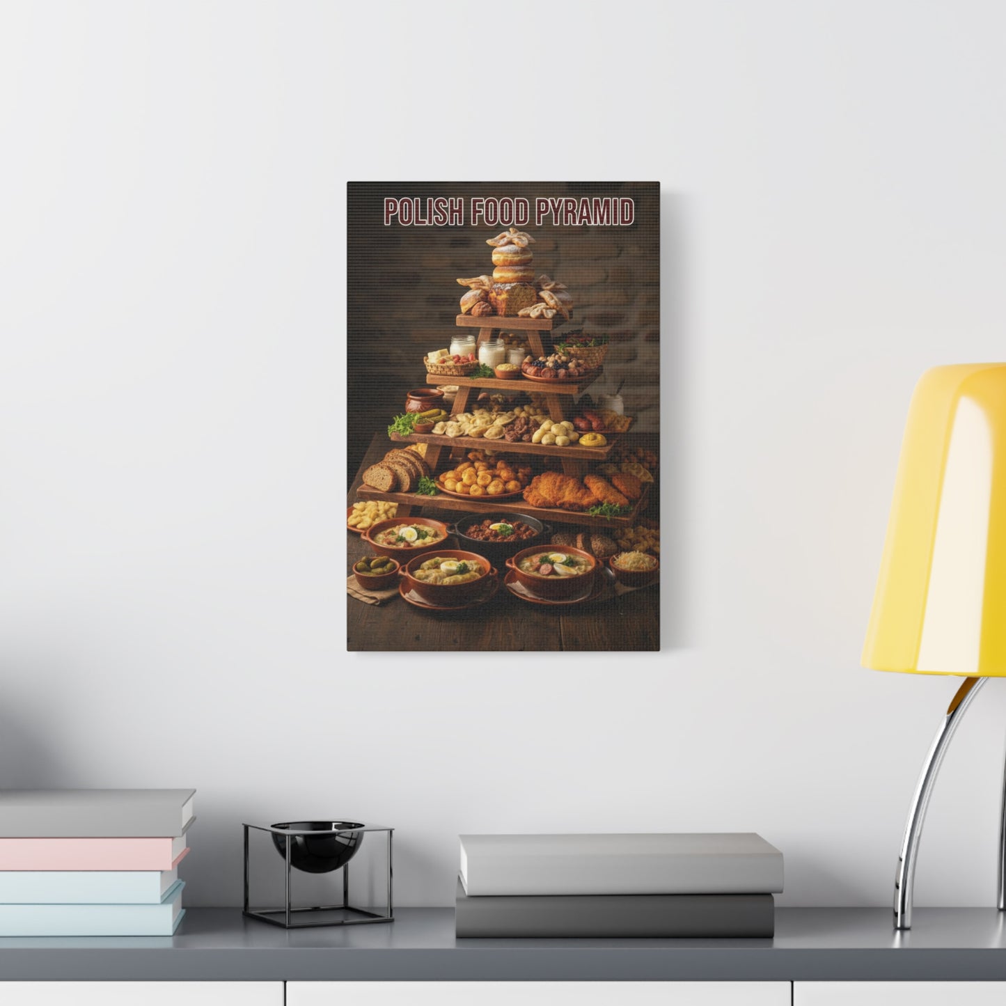 Polish Food Pyramid Canvas Wall Art