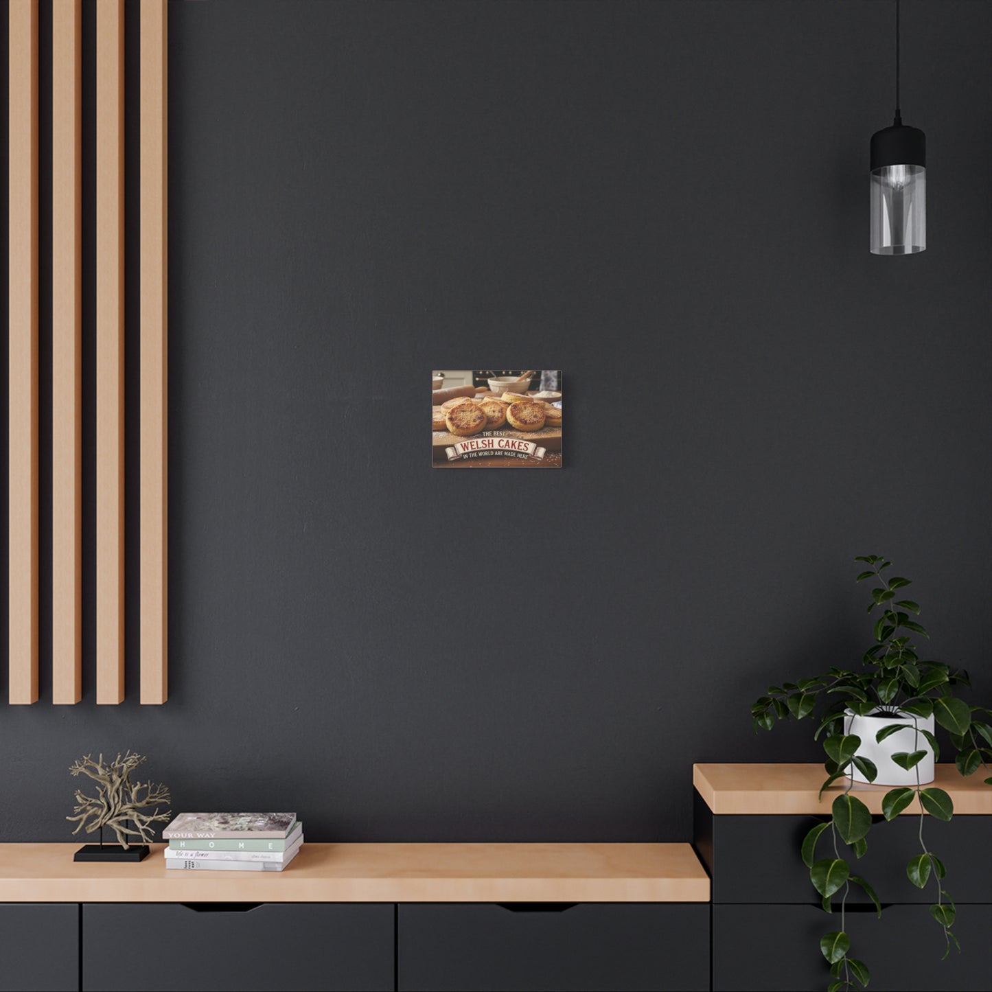 Welsh Cakes Canvas Wall Art — "The Best Welsh Cakes in the World Are Made Here" Kitchen Decor