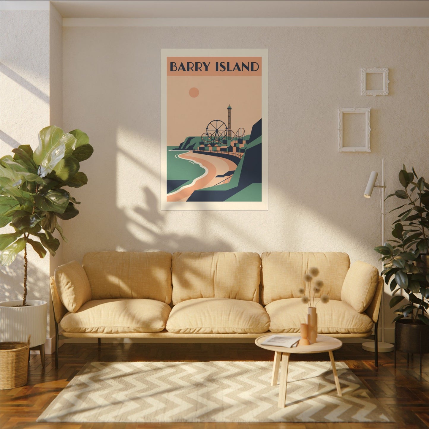 Barry Island Vintage Travel Poster Canvas