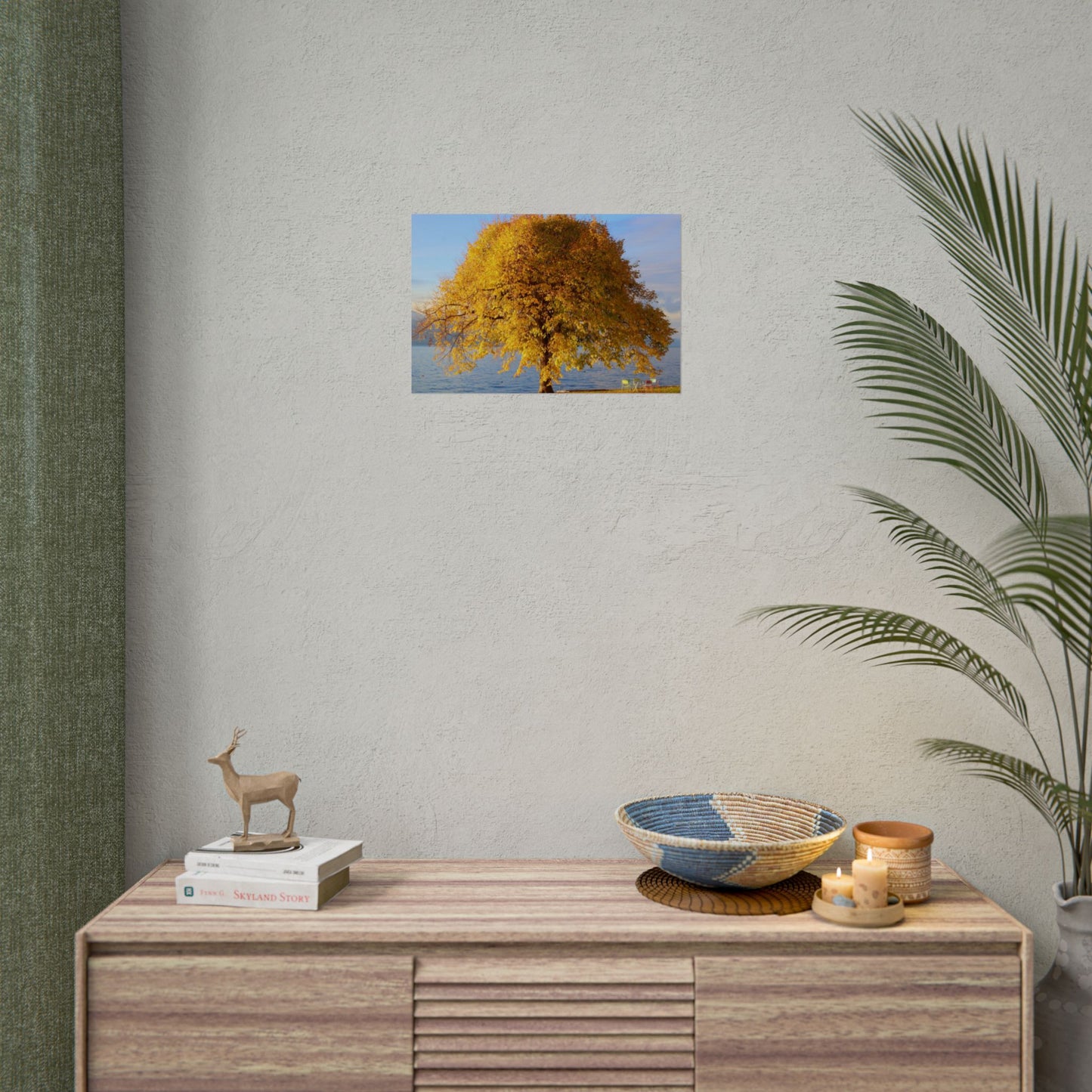 Rolled Poster — “where the leaves meet the lake” Nature Wall Art