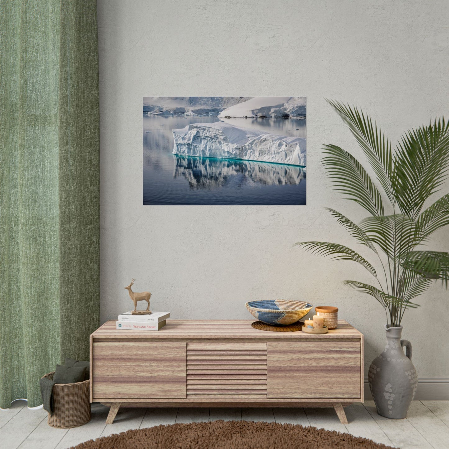 Arctic Iceberg Photography Poster — Serene Glacier Wall Art (Rolled Poster)