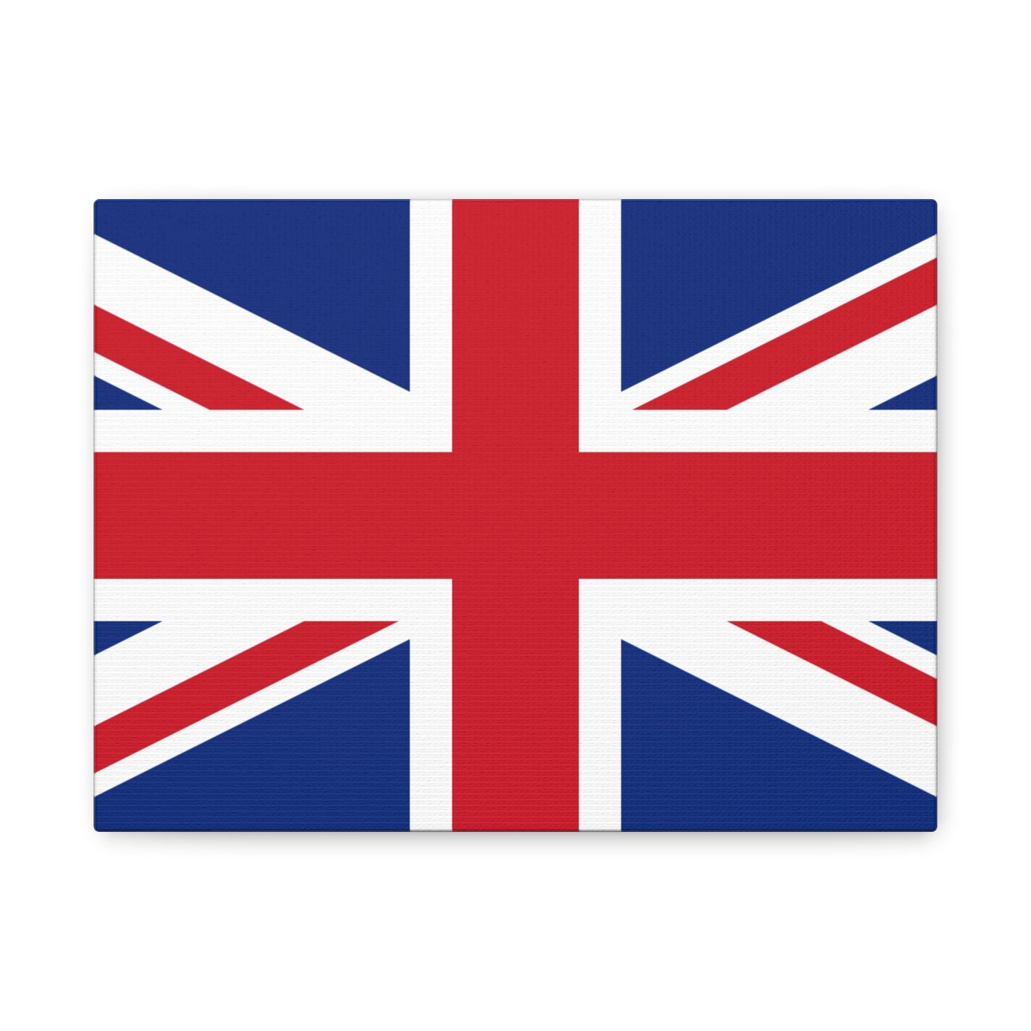 Union Jack Matte Canvas Print — Stretched British Flag Wall Art