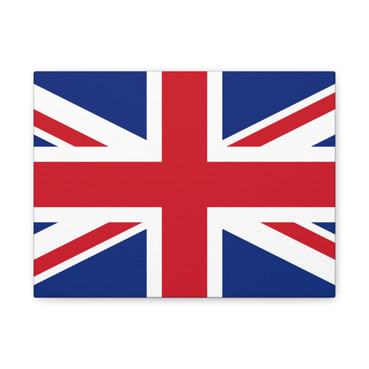 Union Jack Matte Canvas Print — Stretched British Flag Wall Art