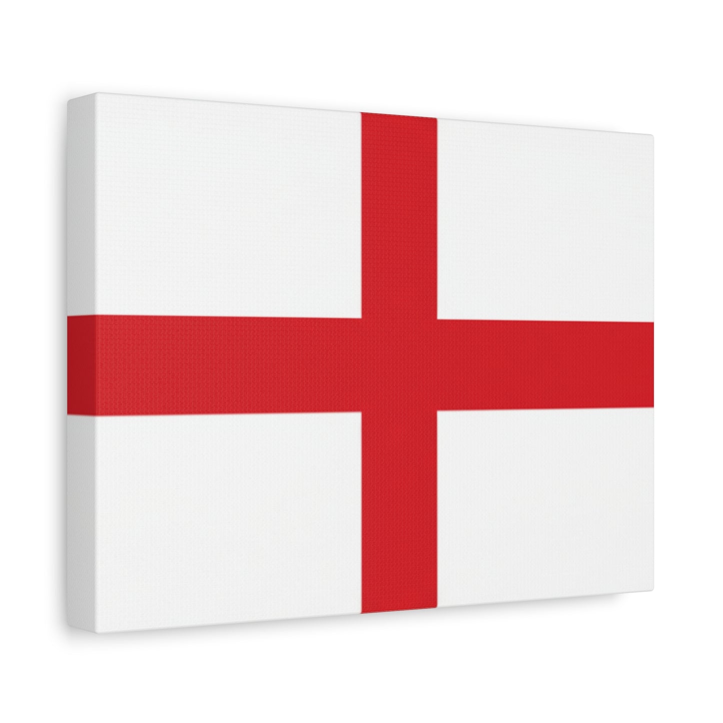 English Flag St. George's Cross Canvas Print — England Flag Matte Stretched Wall Art