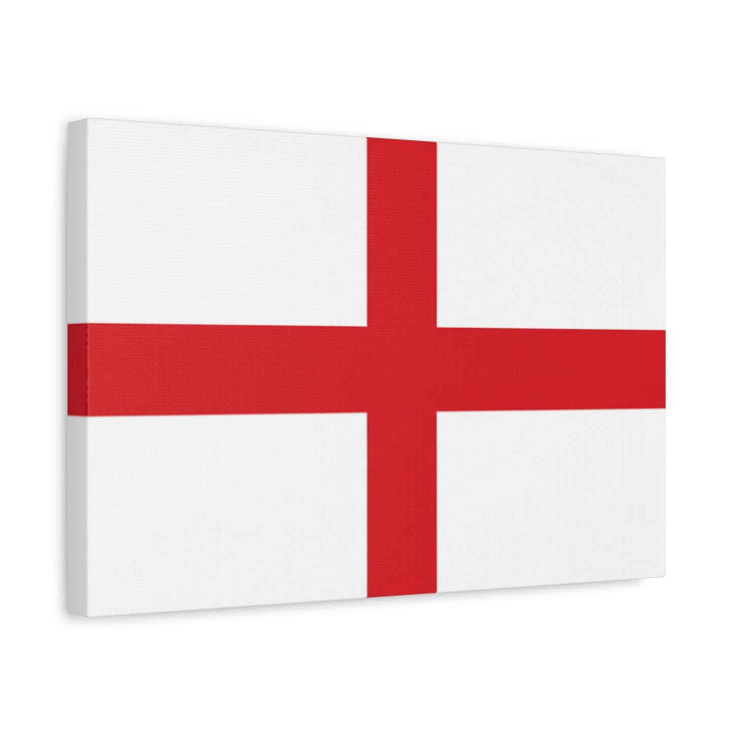 English Flag St. George's Cross Canvas Print — England Flag Matte Stretched Wall Art