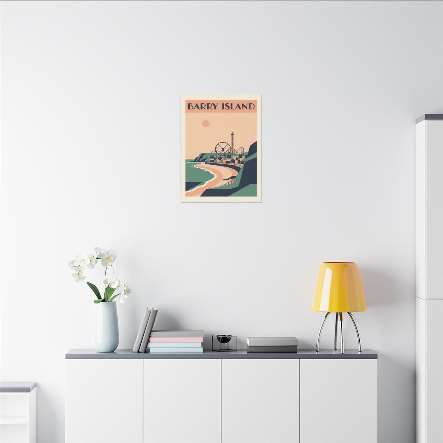 Barry Island Vintage Travel Poster Canvas