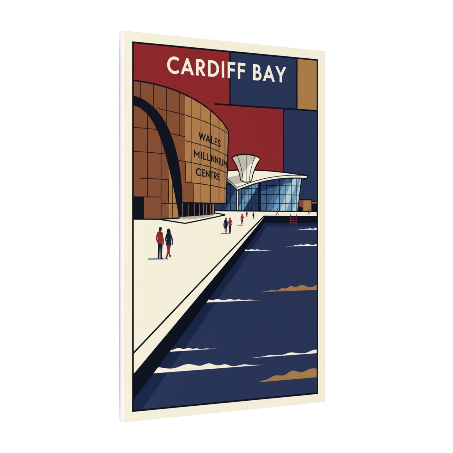 Cardiff bay Millennium centre Travel Poster Canvas