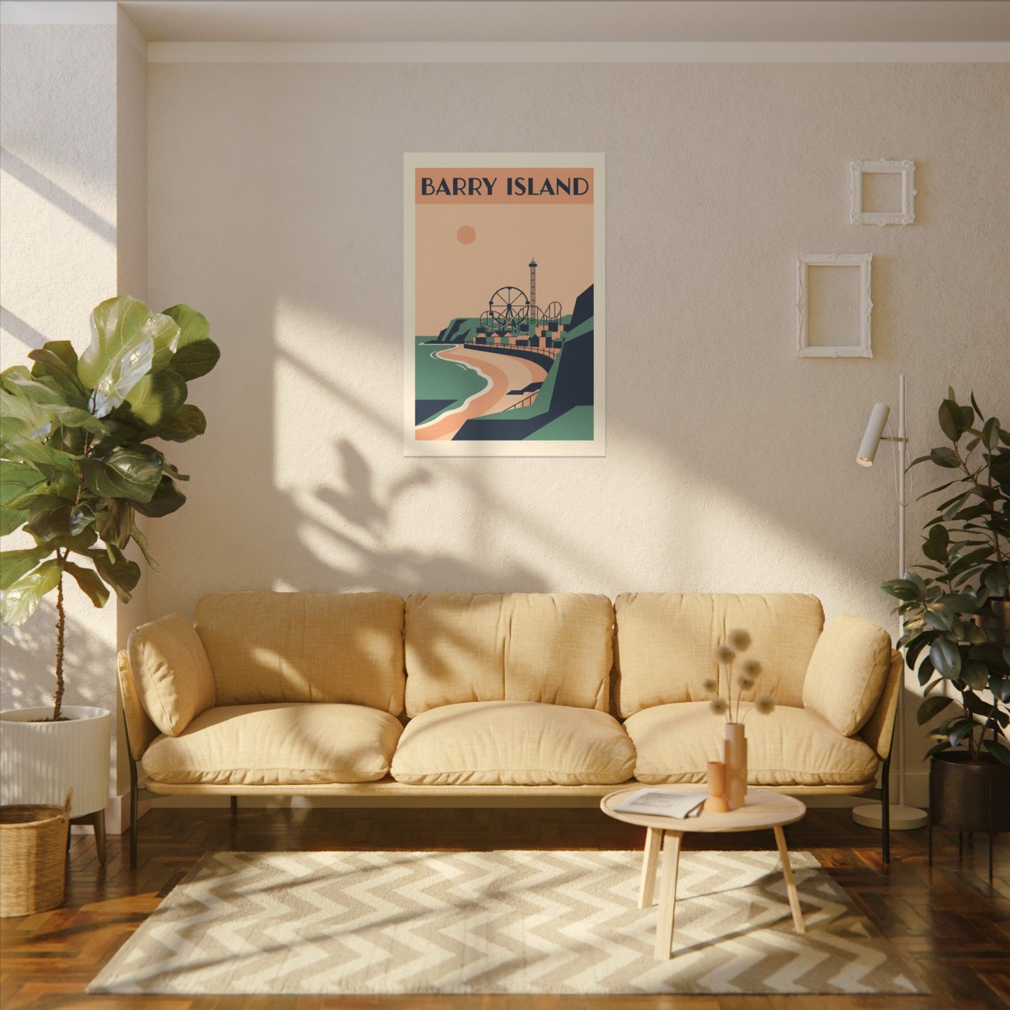 Barry Island Vintage Travel Poster Canvas