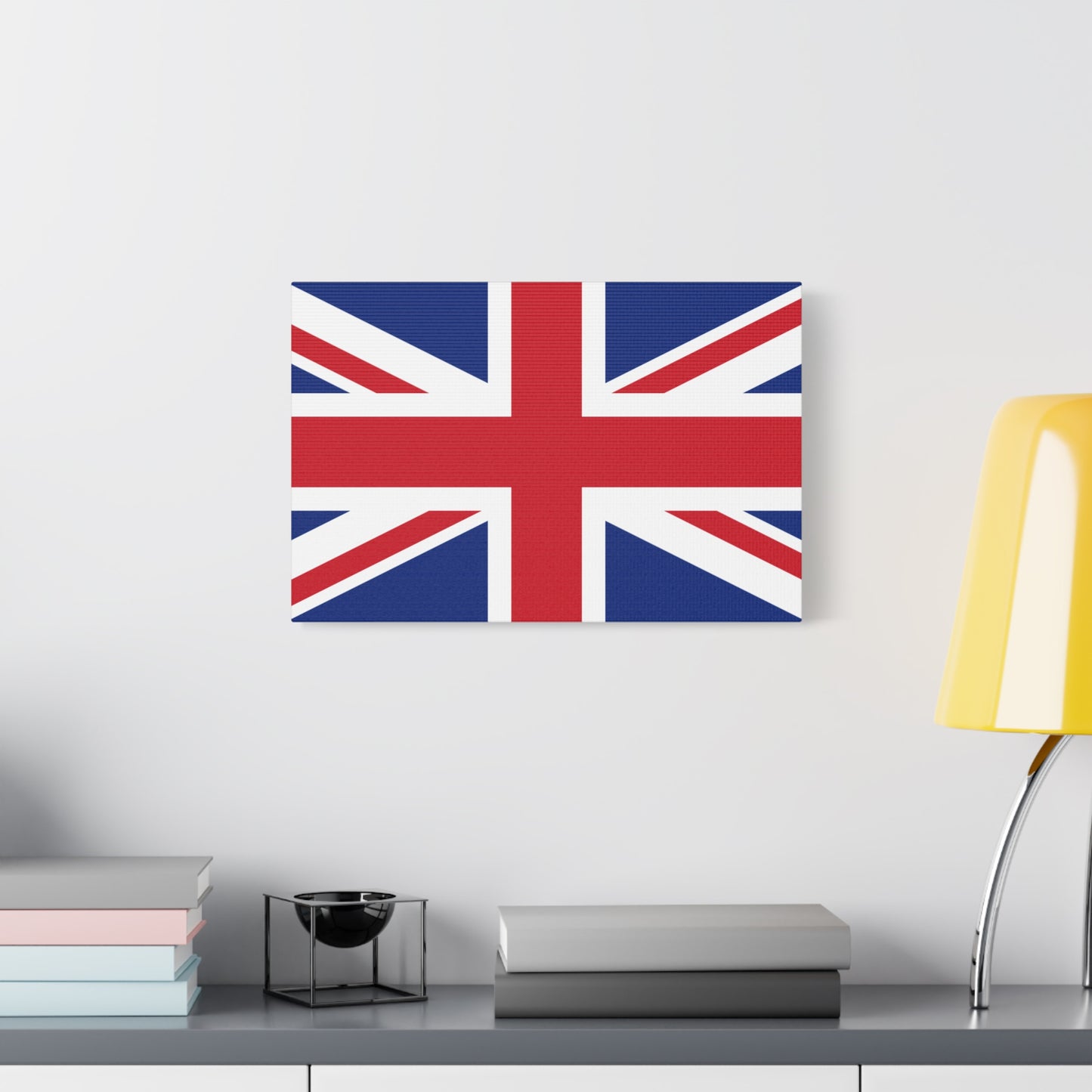 Union Jack Matte Canvas Print — Stretched British Flag Wall Art