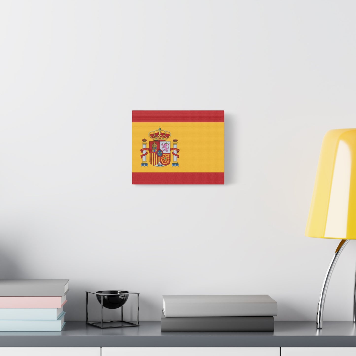 Spanish Flag Matte Canvas Print — Stretched Wall Art (1.25")