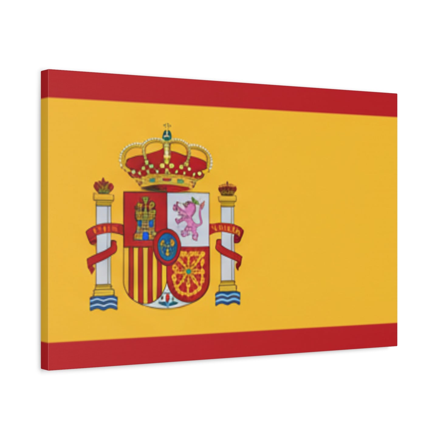 Spanish Flag Matte Canvas Print — Stretched Wall Art (1.25")