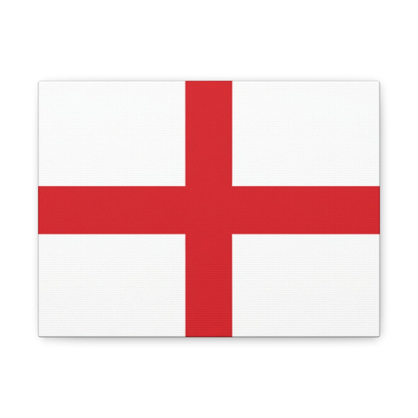 English Flag St. George's Cross Canvas Print — England Flag Matte Stretched Wall Art
