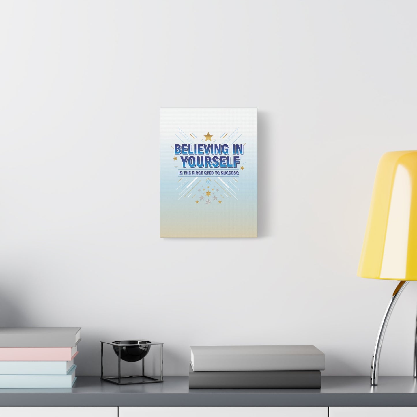 Believing In Yourself Canvas Wall Art — Inspirational Motivational Quote Matte Canvas
