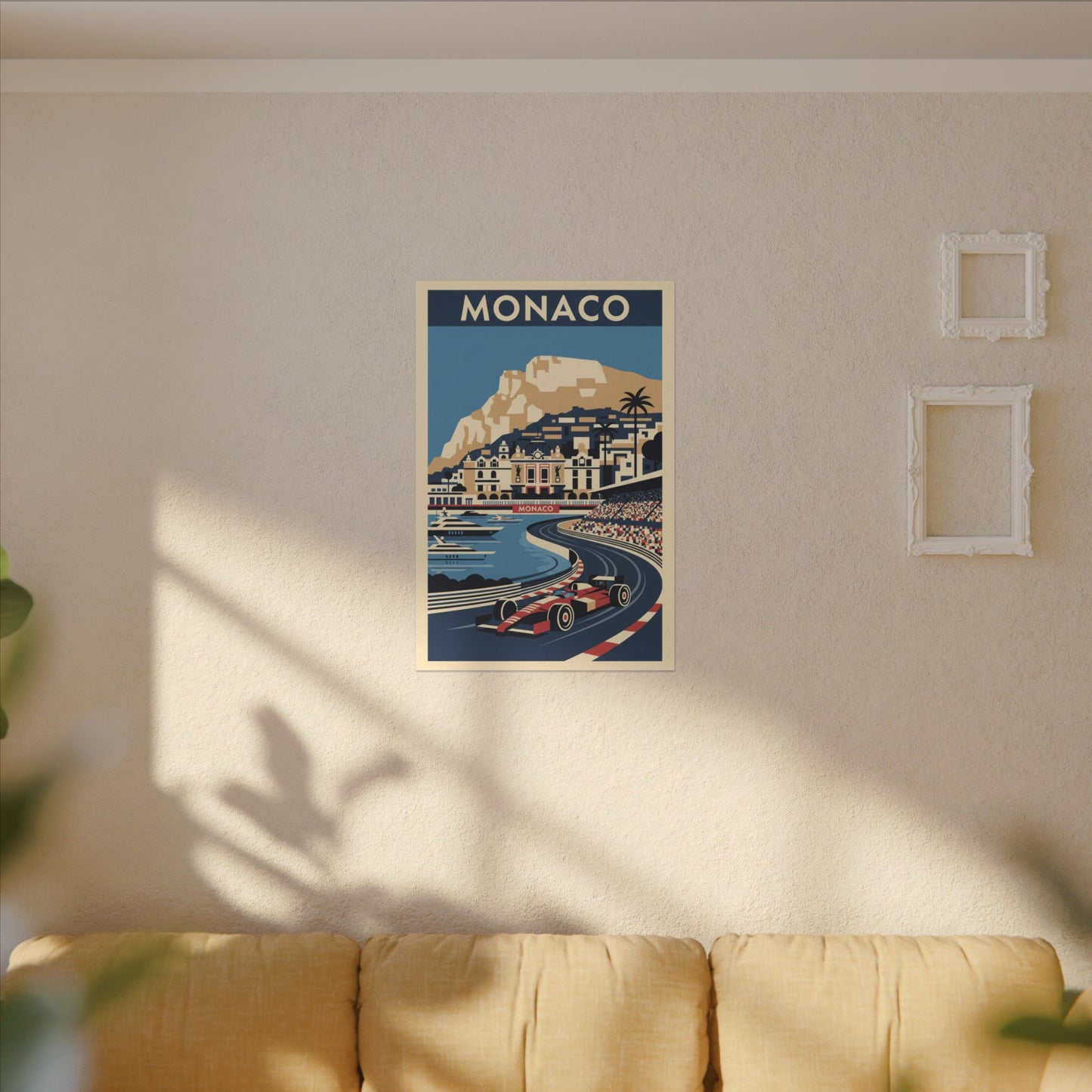 Monaco Grand Prix Vintage Poster Canvas