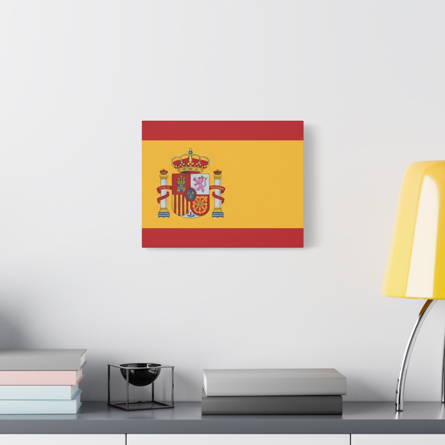 Spanish Flag Matte Canvas Print — Stretched Wall Art (1.25")