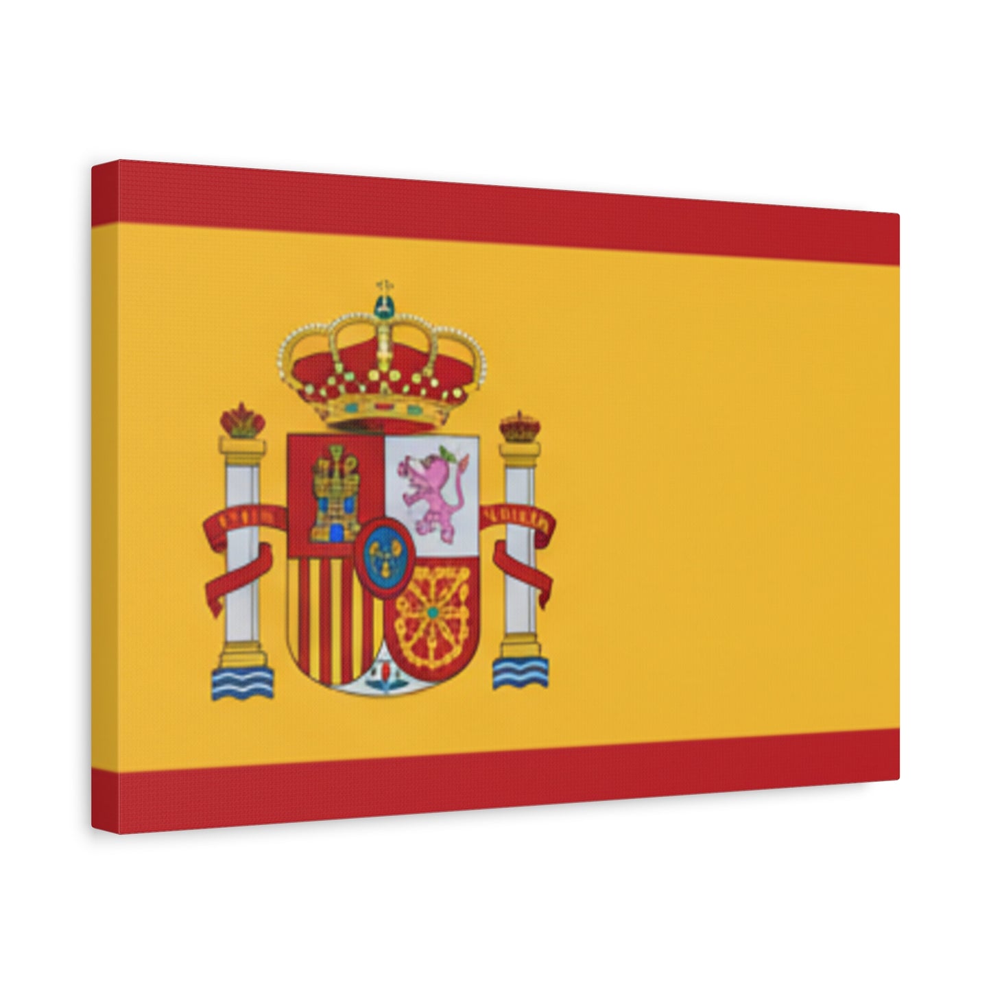 Spanish Flag Matte Canvas Print — Stretched Wall Art (1.25")