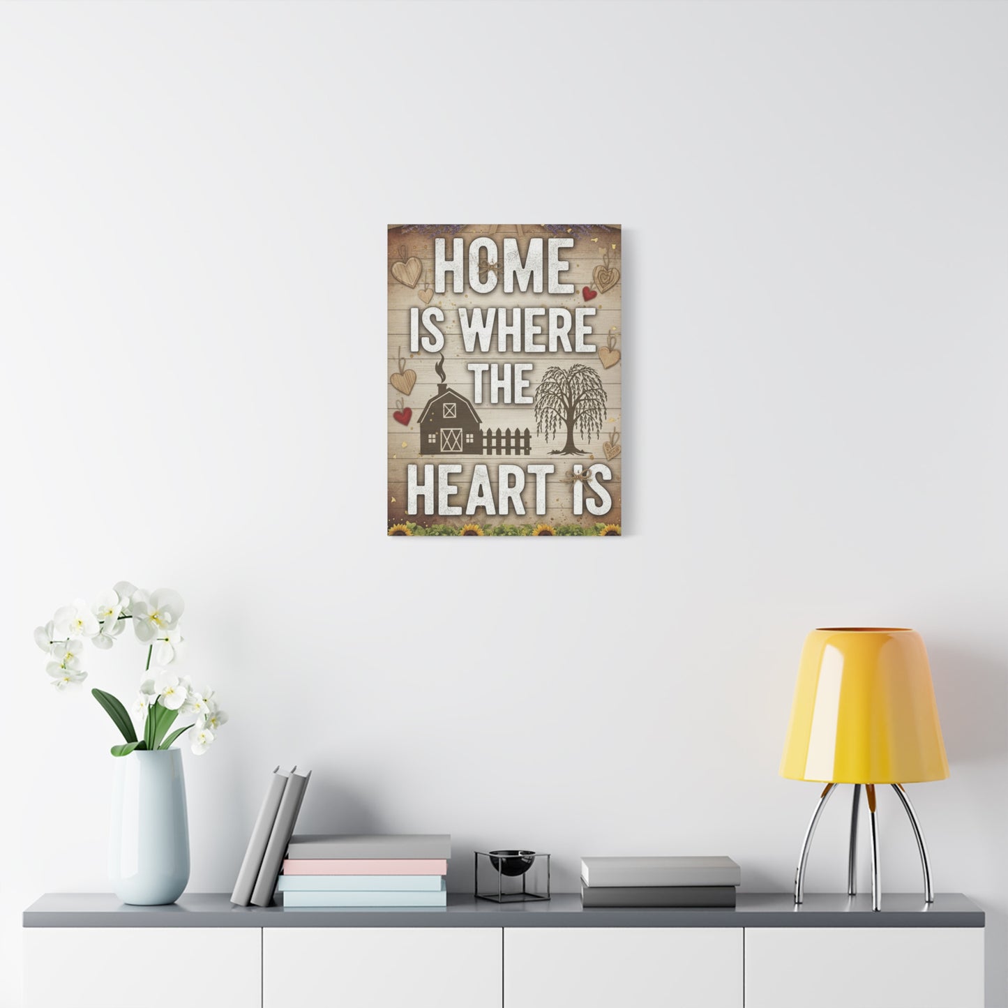 Home Is Where the Heart Is Canvas Wall Art