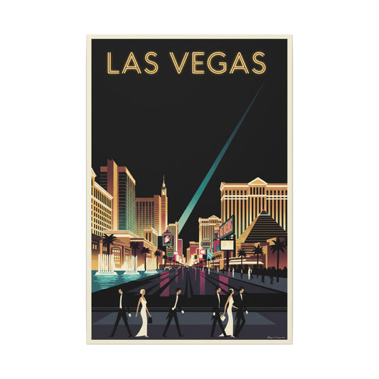 Las Vegas Strip — Vintage Travel Canvas